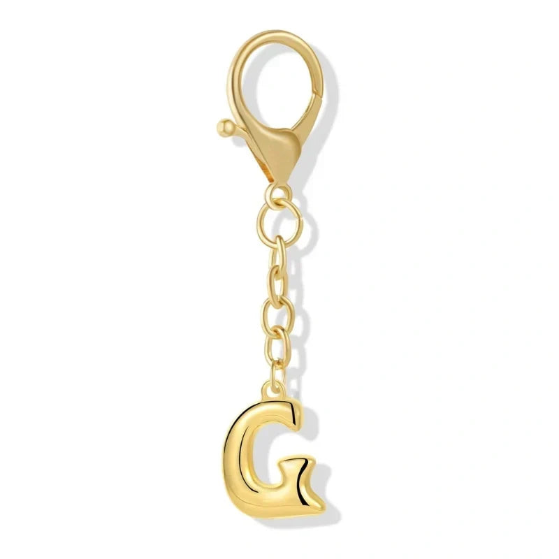 Bubble Initial Letter - Bag Charm