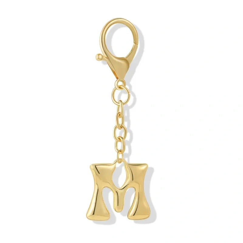 Bubble Initial Letter - Bag Charm
