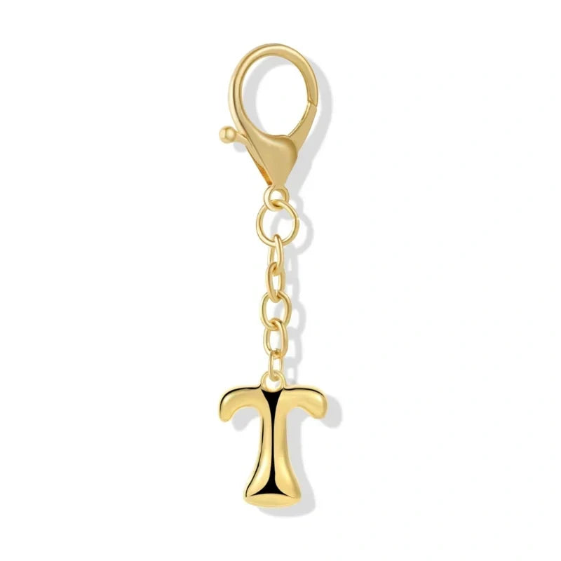 Bubble Initial Letter - Bag Charm