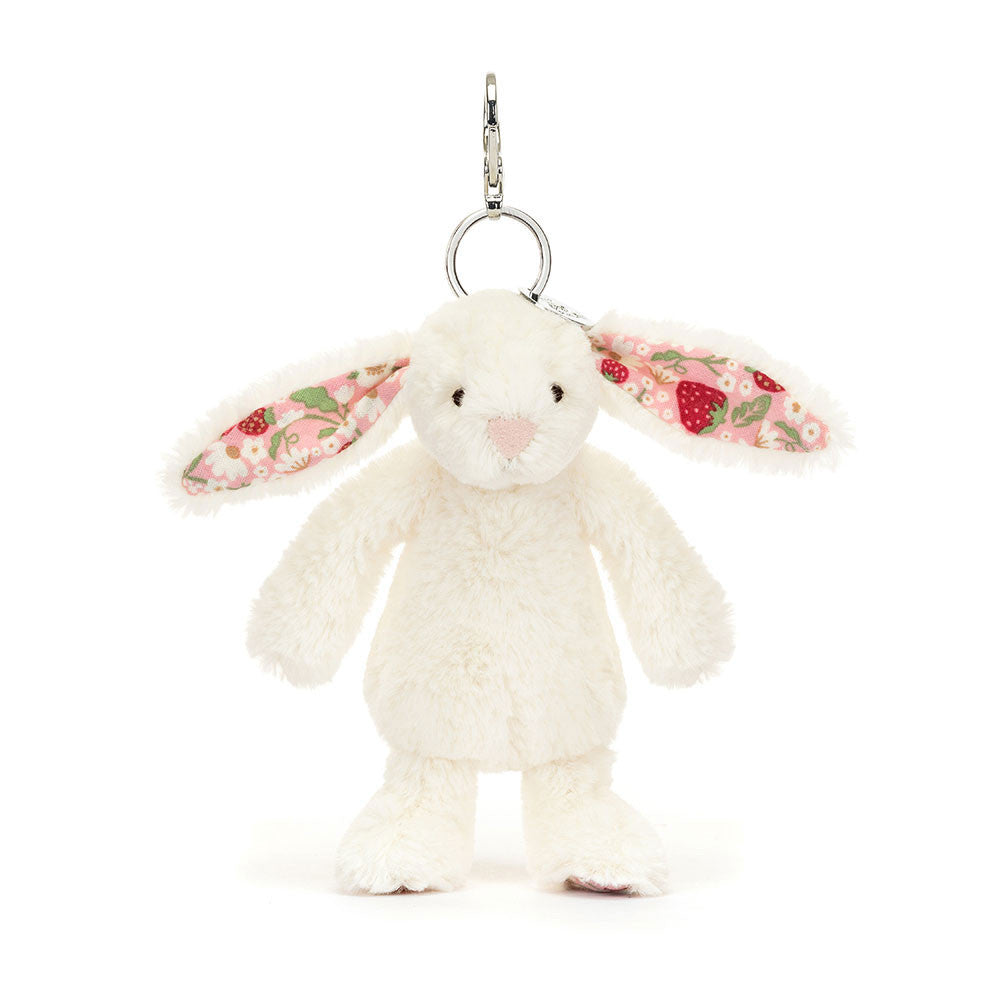 Jellycat - Blossom Cream Bunny ¡°Berry¡± Bag Charm