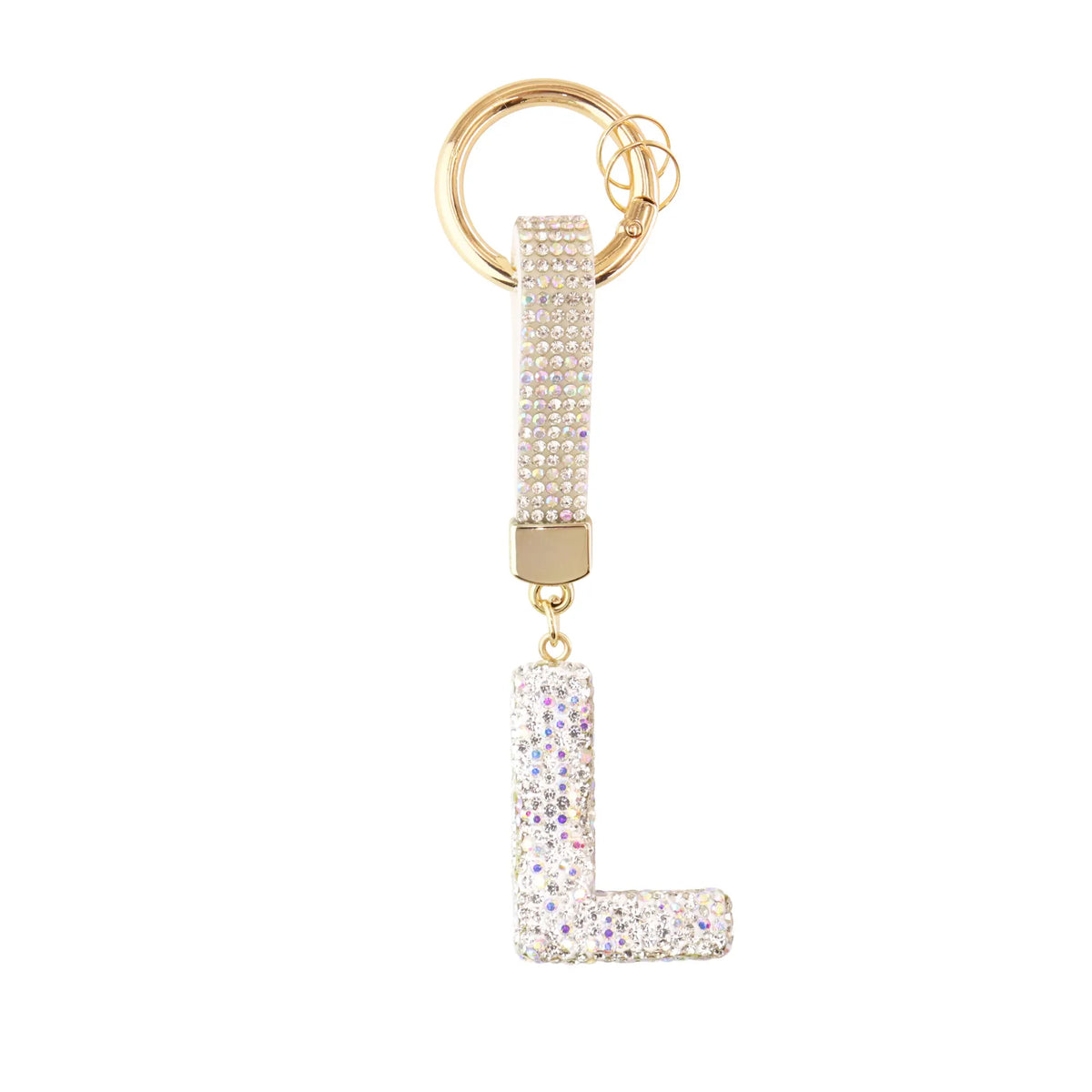 Sparkle Initial ¨C Bag Charm (Silver)
