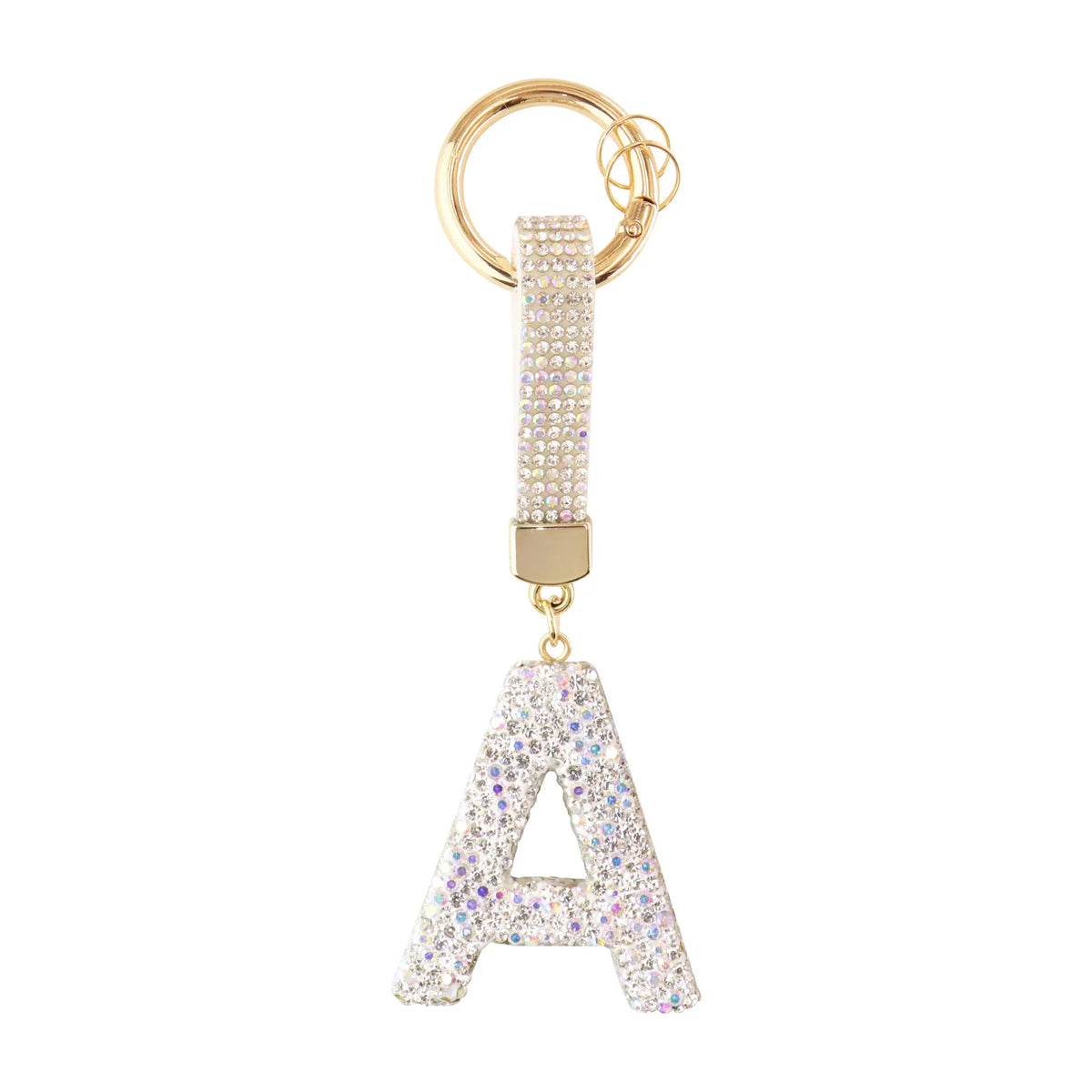 Sparkle Initial ¨C Bag Charm (Silver)