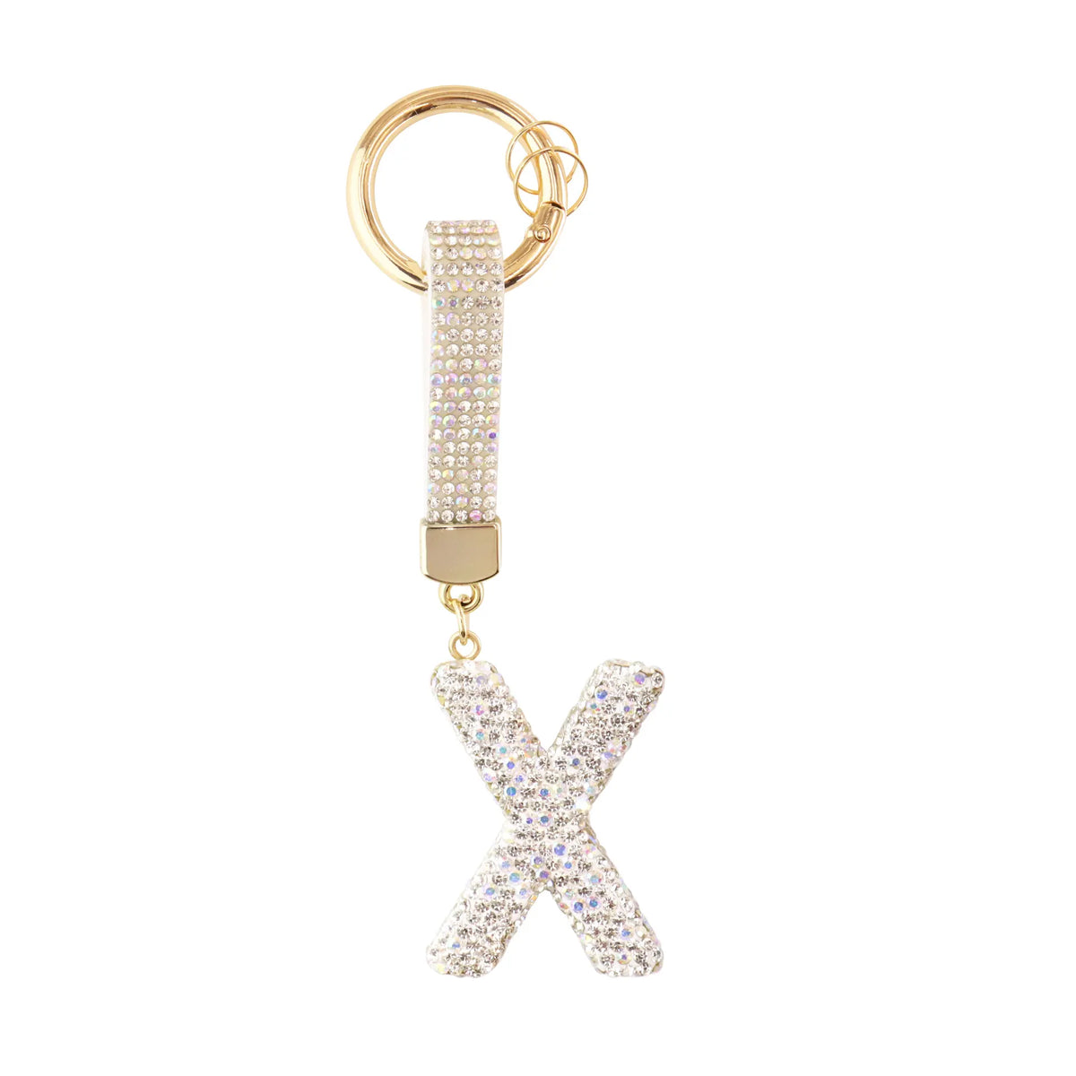Sparkle Initial ¨C Bag Charm (Silver)