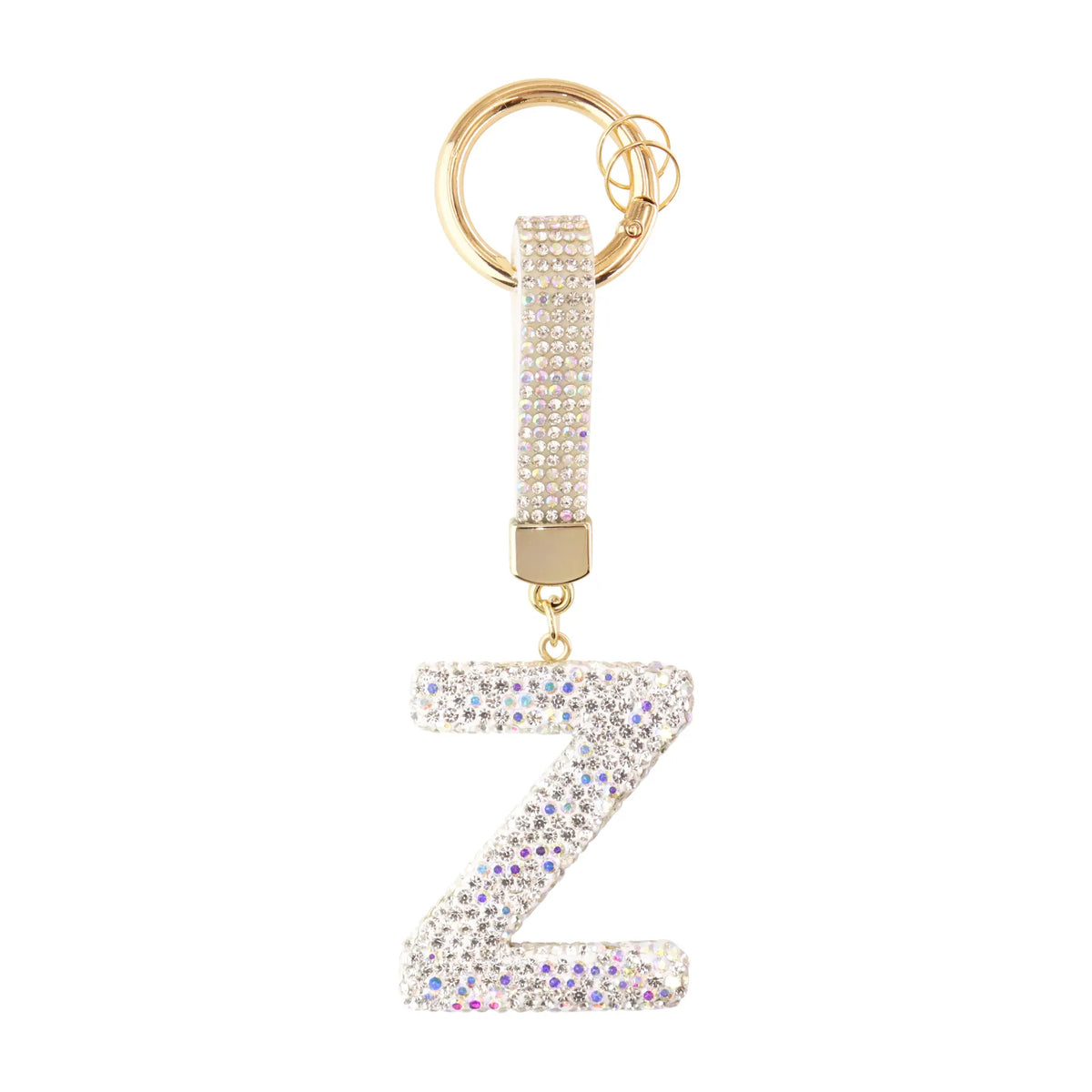 Sparkle Initial ¨C Bag Charm (Silver)