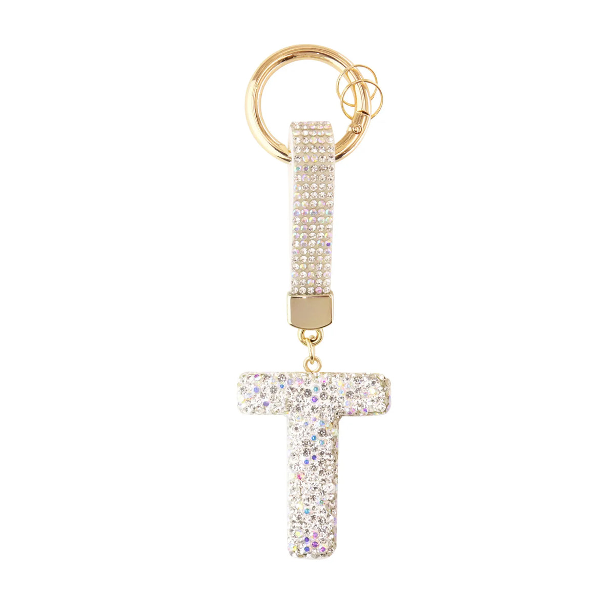 Sparkle Initial ¨C Bag Charm (Silver)