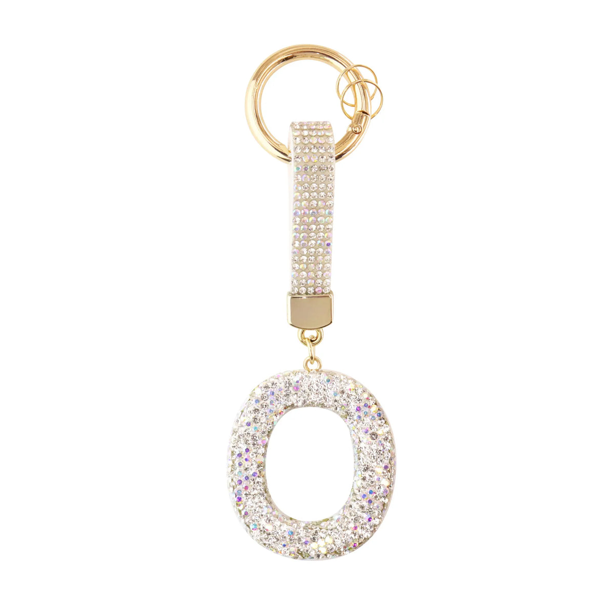 Sparkle Initial ¨C Bag Charm (Silver)