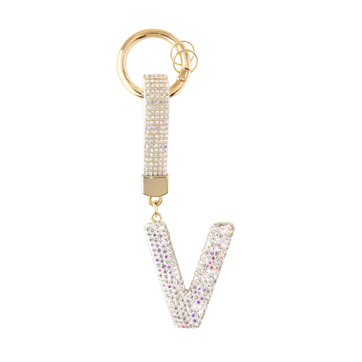 Sparkle Initial ¨C Bag Charm (Silver)