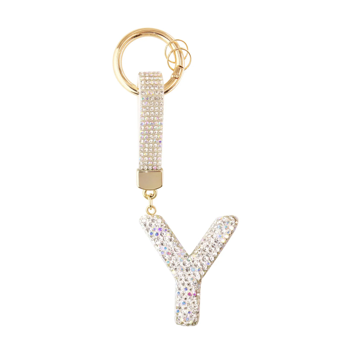 Sparkle Initial ¨C Bag Charm (Silver)